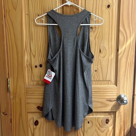 REEBOK Gray Athletic Racerback Tank Top - Picture 4 of 8